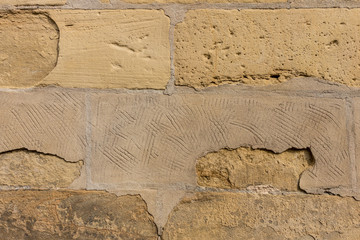Gebäudeschäden Sandsteinwand