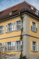 Obraz premium Gebäudeschäden durch Efeu