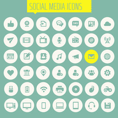 Big Social Media icon set