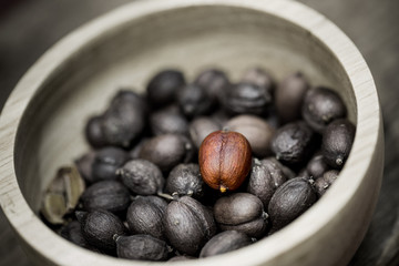 dried berries coffee beans