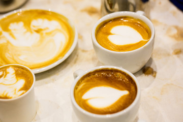 Coffee latte art