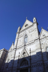 View of the historic church "Duomo di San Gennaro"