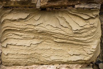 Wandschäden an Sandsteinmauer