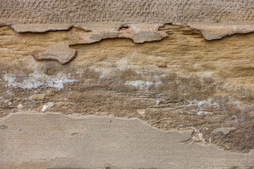 Wandschäden an Sandsteinmauer