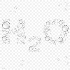 Abstract background with transparent water drops