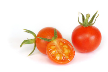 Tomato on White Background