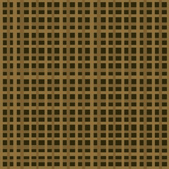 Dark checkered background from woven coarse cloth
