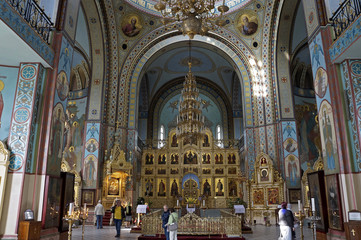 Fototapeta na wymiar Decoration of the Holy Virgin Cathedral, Riga 