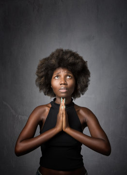 African Girl Praying