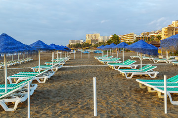 beach in Torremolinos, Spain