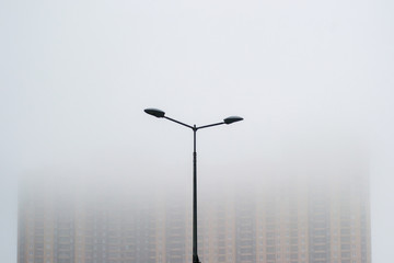 lantern in the mist