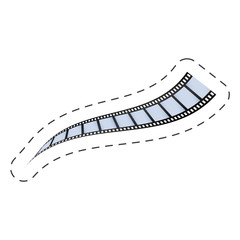 film strip roll movie image vector illustration eps 10