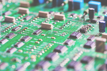 Printed circuit board. Electronic components 