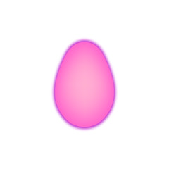 Easter egg red. Happy Easter. Christ Is Risen. pink shadow. white festive background. vector illustration.