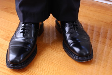 Schwarze Oxford-Schuhe