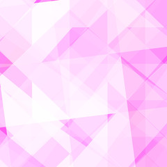 Abstract pink geometric background.  Background color  triangles and polygons.  Vector image
