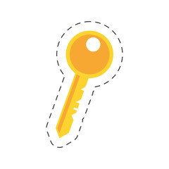 key hotel room image vector illustration eps 10