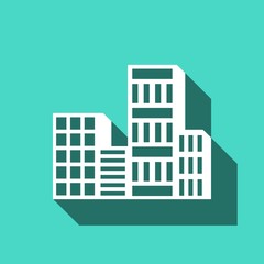 city icon stock vector illustration flat design