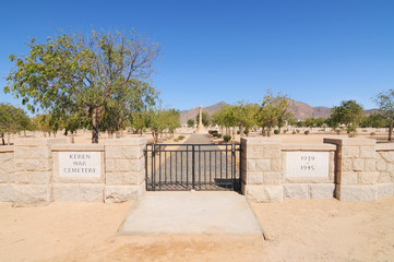 Keren Commonwealth War Cemetery in Erytrea 
