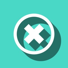 delete icon stock vector illustration flat design