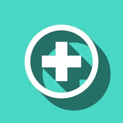 plus icon stock vector illustration flat design