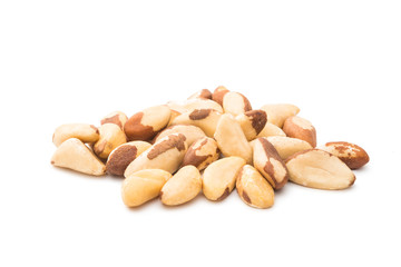 Brazil nuts isolated