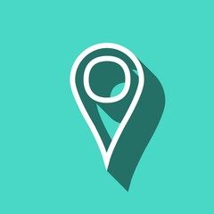 navigation icon stock vector illustration flat design