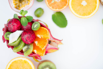 fresh exotic fruits