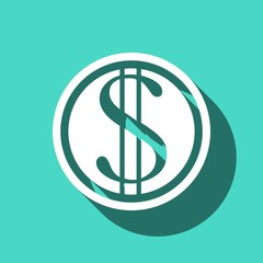 money icon stock vector illustration flat design