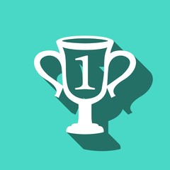 champions cup icon stock vector illustration flat design