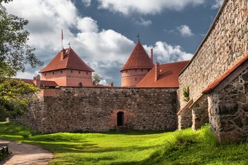 Fototapeta na wymiar Trakai Island Castle in Lithuania
