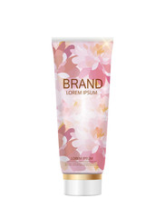 Hand Care Cream Bottle, Tube Template for Ads or Magazine Backgr