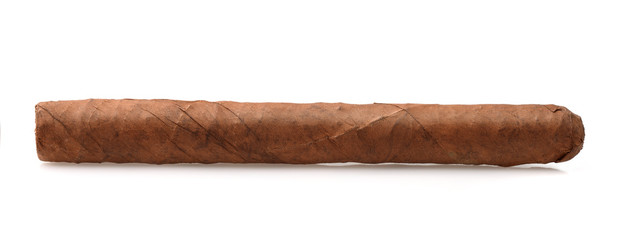 Side view of hand rolled cigar