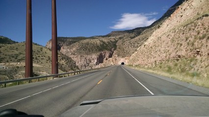 Roads and curves in wyoming