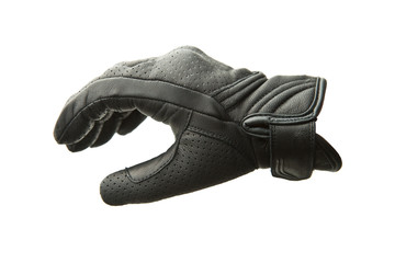 Motorcycle leather gloves.