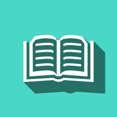 book icon stock vector illustration flat design