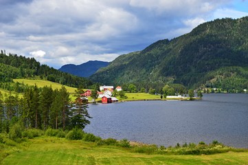Typical Landscape in Telemark in Norway - obrazy, fototapety, plakaty