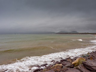 Dull and stormy afternoon at Catherdaniel, Ring of Kerry, Wild Atlantic Way