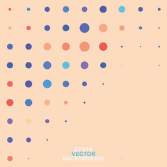 Abstract Background with Colorful Dotted Pattern