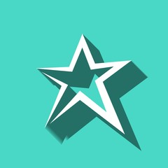 star icon stock vector illustration flat design