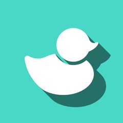 duck icon stock vector illustration flat design