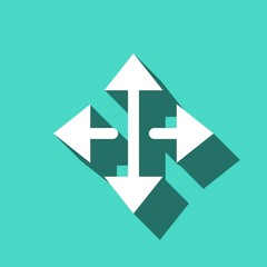 arrow icon stock vector illustration flat design