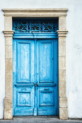 in the old part of the Cypriot city of Limassol has many homes with beautiful old doors