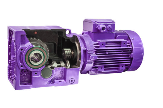 sectional view of a reducer allows to study the principle of operation of the mechanism