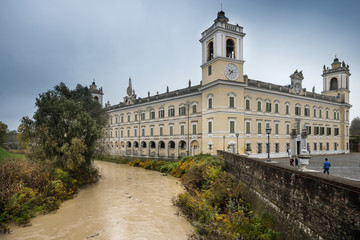 COLORNO, ITALY - NOVEMBER 06, 2016 - The Royal Palace of Colorno, Parma, Emilia Romagna, Italy
