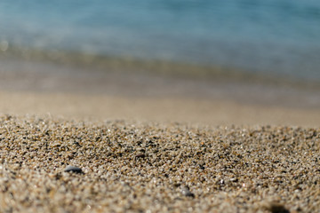 Beautiful sand at Kleopatra beach in Alanya Turkey