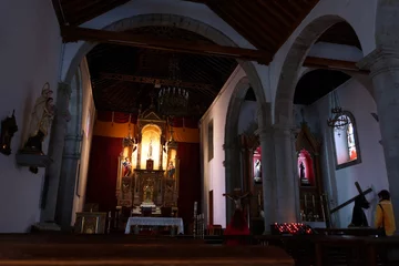 Fotobehang Kirche Parroquia de San Juan Crisóstom in Tafira Baja © etfoto