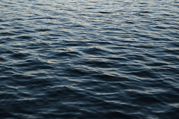 Naklejka premium Waves on the lake