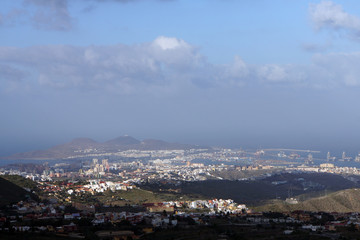 Blick vom Pico de Bandama auf Las Palmas de Gran Canaria