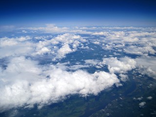 Puget Sound from airplane